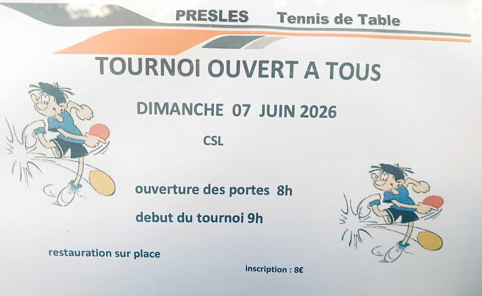Tournoi Presles TT