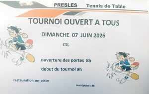Tournoi Presles TT