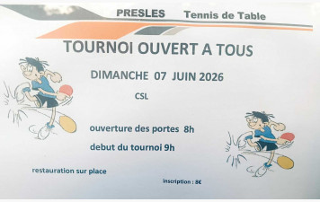 Tournoi Presles TT